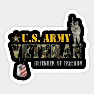 US Army Veteran Military Solder - Gift for Veterans Day 4th of July or Patriotic Memorial Day Sticker